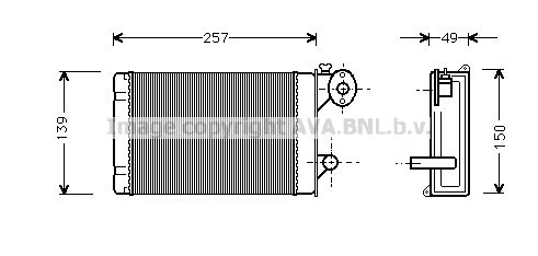 AVA QUALITY COOLING Теплообменник, отопление салона VW6062